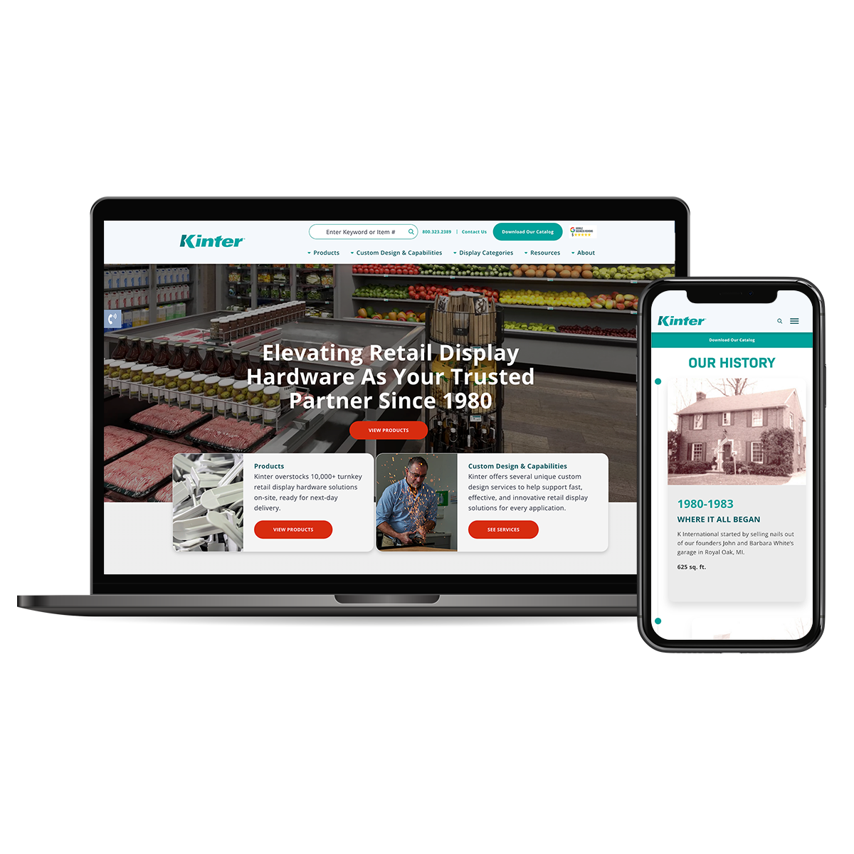 KIN-display-hardware-website-design