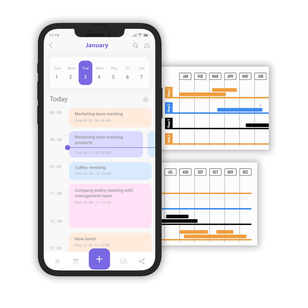 project management calendar